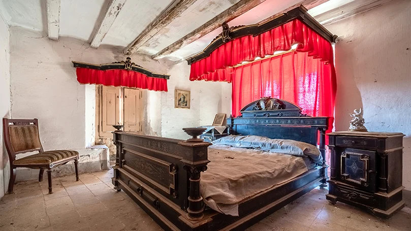 Un'immagine della camera da letto dell'Antica Roma.