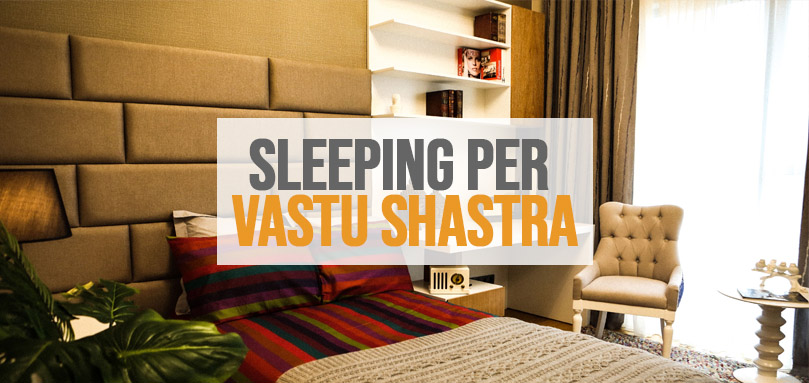 Immagine in primo piano del sonno secondo Vastu Shastra.