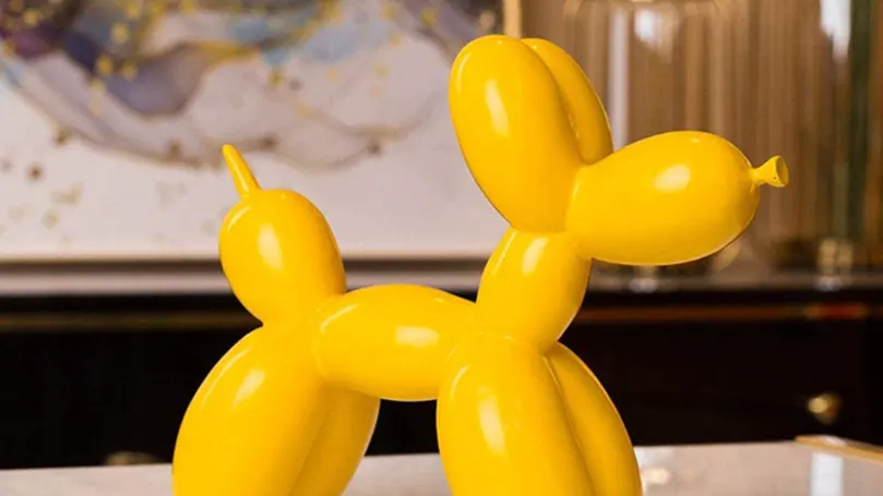 weijl-balloon-cane-scultura-moderno-decoro-statua in resina